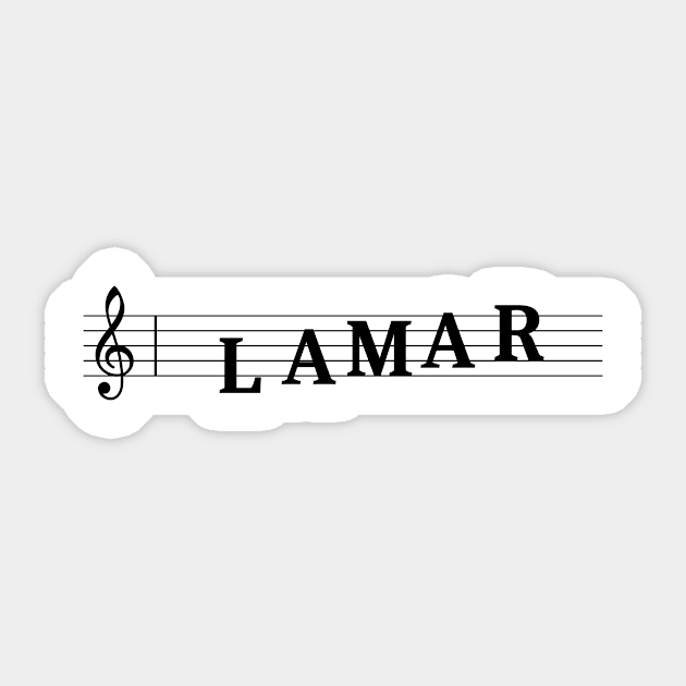 Name Lamar Sticker by gulden